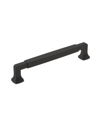 Stature 6-5/16 in (160 mm) Center-to-Center Matte Black Cabinet Pull