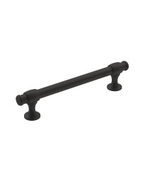 Winsome 5-1/16 in (128 mm) Center-to-Center Matte Black Cabinet Pull
