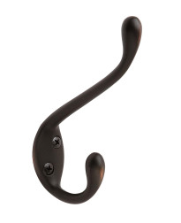 Large Oil-Rubbed Bronze Coat and Hat Hook