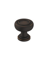 Ville 1-1/8 in (29 mm) Diameter Oil Rubbed Bronze Cabinet Knob