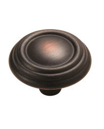 Sterling Traditions 1-1/4 in (32 mm) Diameter Oil-Rubbed Bronze Cabinet Knob