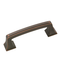 Mulholland 3 in (76 mm) Center-to-Center Oil-Rubbed Bronze Cabinet Pull
