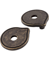 Escutcheons 3" to 3 3/4" Transitional Adaptor Backplates in Distressed Antique Brass