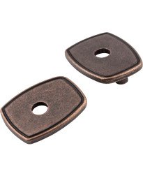 Escutcheons 3" to 3 3/4" Transitional Adaptor Backplates in Distressed Oil Rubbed Bronze