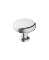 Factor 1-1/4 in (32 mm) Diameter Polished Chrome Cabinet Knob