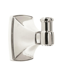 Clarendon Single Robe Hook in Polished Chrome