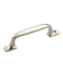 Highland Ridge 3 in (76 mm) Center-to-Center Polished Nickel Cabinet Pull