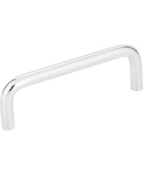 Torino 3 1/2" Centers Steel Wire Pull in Polished Chrome