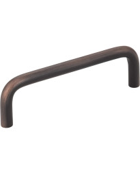 Torino 3 3/4" Centers Steel Wire Pull in Brushed Oil Rubbed Bronze