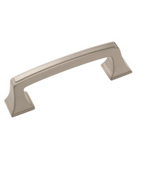 Mulholland 3 in (76 mm) Center-to-Center Satin Nickel Cabinet Pull