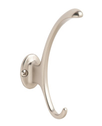 Contemporary Silver Coat and Hat Hook