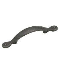 Inspirations 3 in (76 mm) Center-to-Center Wrought Iron Dark Cabinet Pull