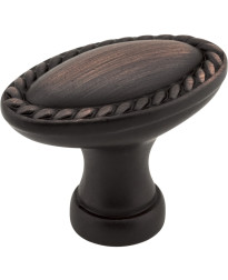 Lindos 1 3/8" Knob with Rope Trim in Brushed Oil Rubbed Bronze