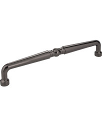 Madison 12" Centers Turned Appliance Pull in Black Nickel