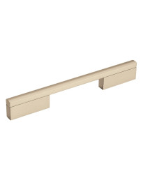 Separa 6-5/16 in (160 mm) Center-to-Center Silver Champagne Cabinet Pull